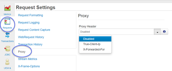 changing proxy header in FR